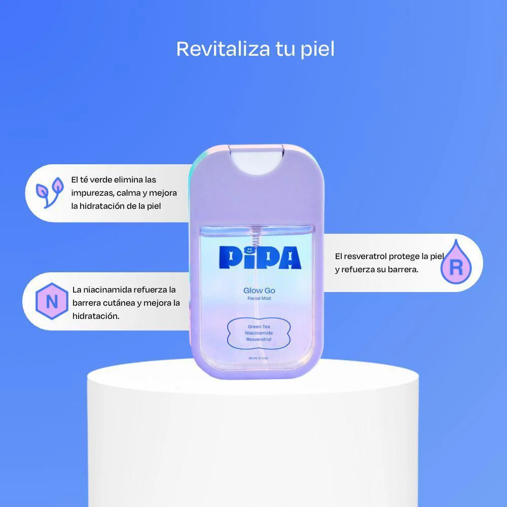 Pipa Skincare Glow Go Facial Mist 50ml - Image 2