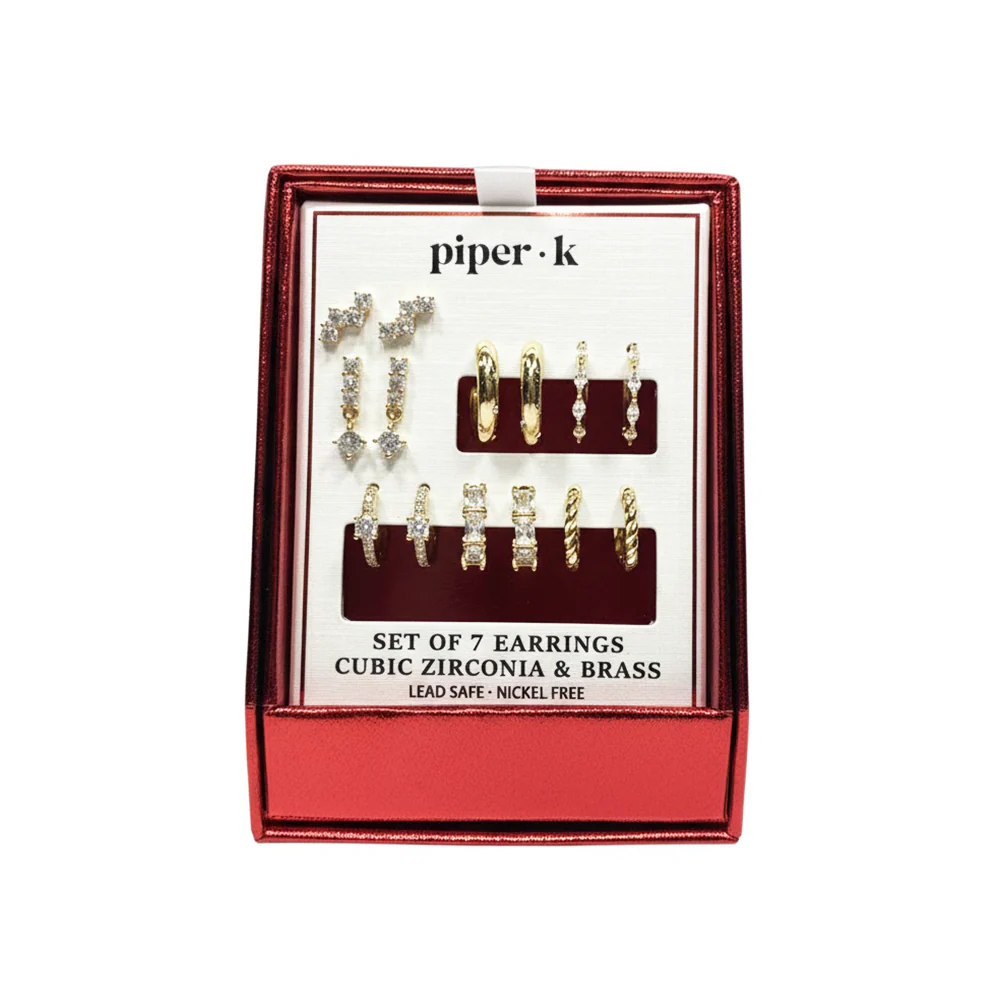Piper K. Set De Zarcillos 7 Pares Cubic Zirconia - Image 3
