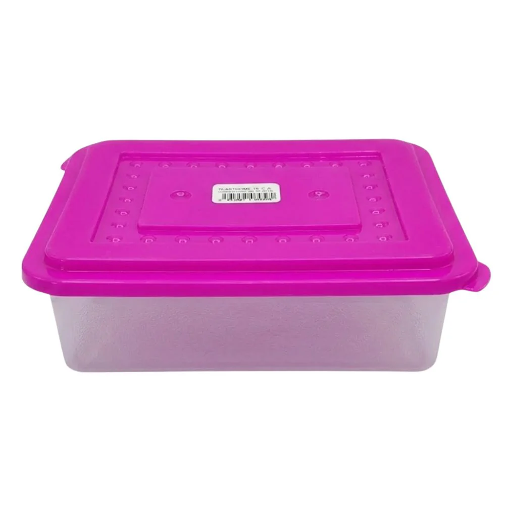 Plastihome Conservador de Alimentos Cuadrado Pequeno Tipo Sandwich Colores Variados - Image 6