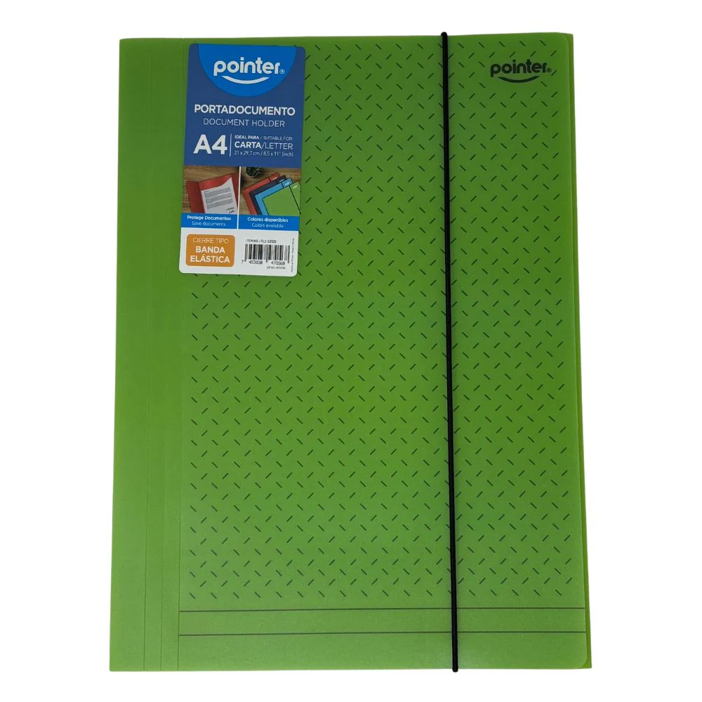 Pointer Carpeta Con Ligas Tamaño A4 Colores Surtidos - Image 6
