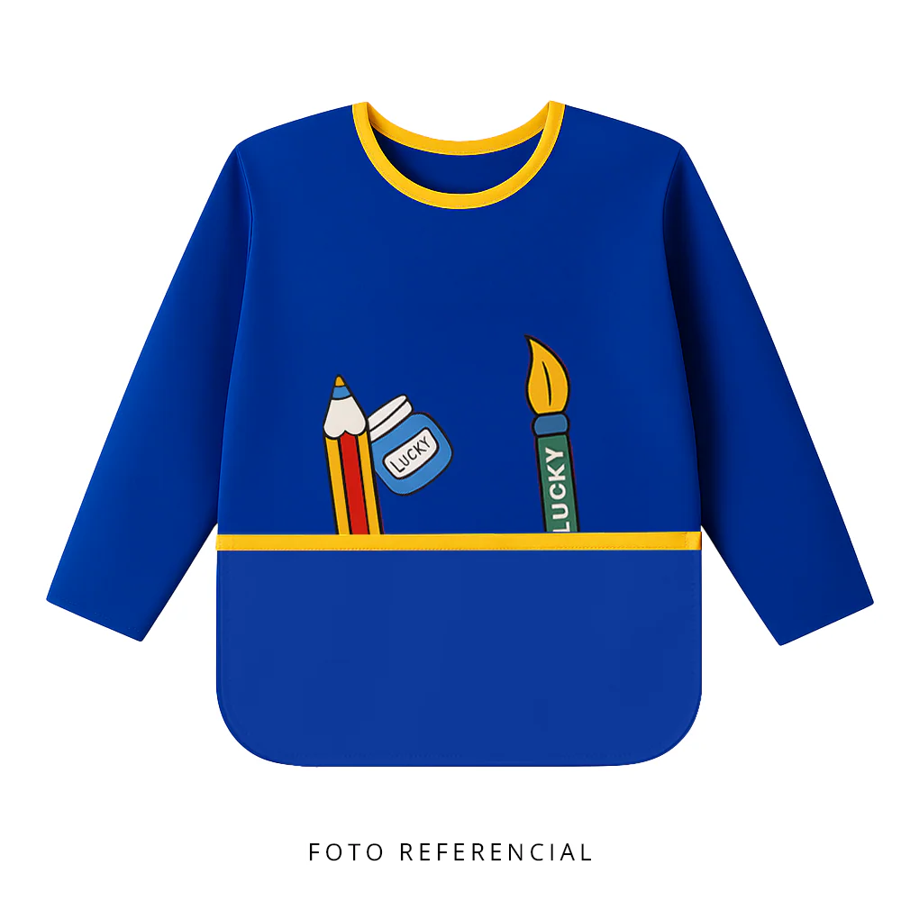 Pointer Delantal Para Niños Manga Larga 1 Und 3+ Colores Varios - Image 3