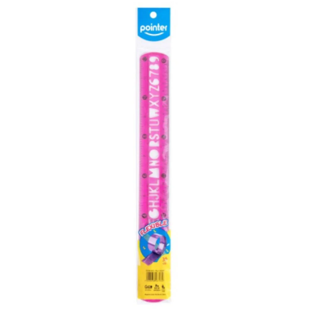 Pointer Regla Escolar Flexible Colores Varios 30cm - Image 2