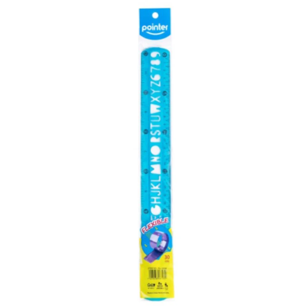 Pointer Regla Escolar Flexible Colores Varios 30cm - Image 3