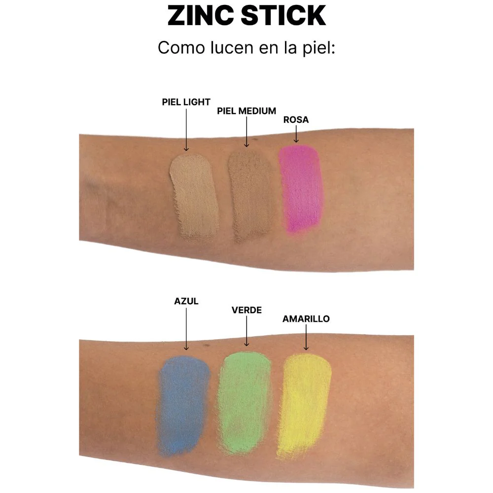 Protector Solar Sun Zapper Zinc Stick Pack Rainbow Pack 12gr x 4 Und - Image 2