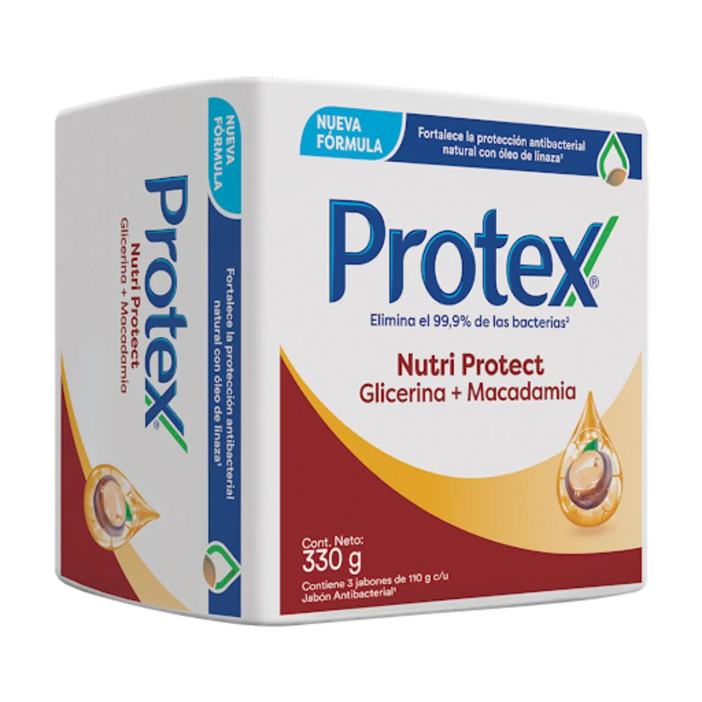 Protex Jabon En Barra Nutri Protec Macadamia 3x110gr