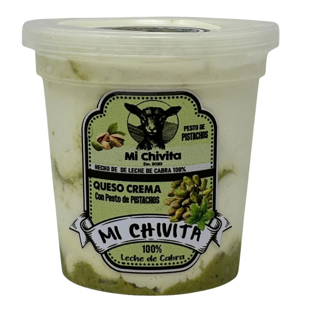 Queso Crema Con Pesto de Pistachos Mi Chivita 200gr - Image 2