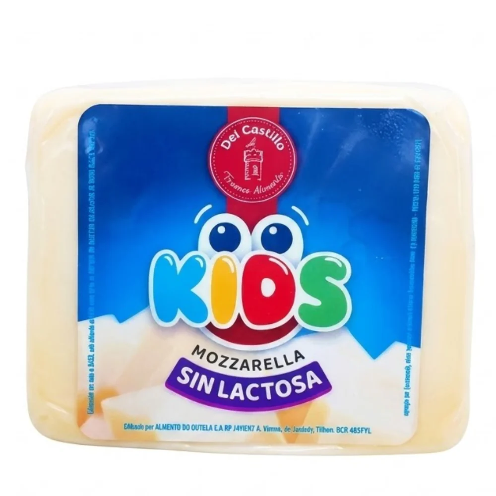 Queso Mozzarella Kids Porcion Sin Lactosa Del Castillo 6 Opciones