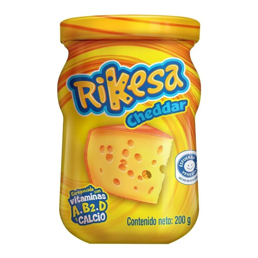 Queso Untable Rikesa Cheddar Original  200gr