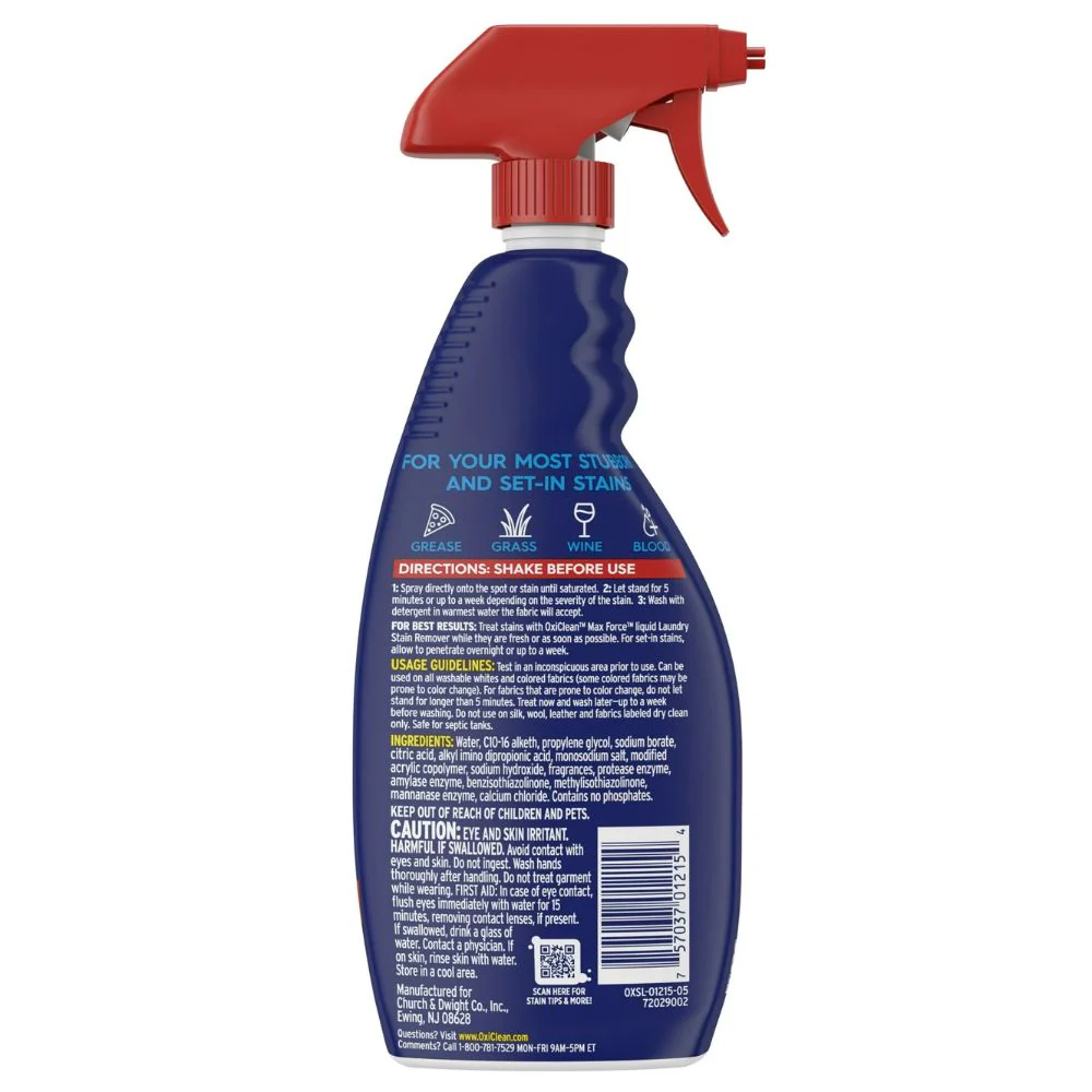 OxiClean Max Force Quitamancha Laundry Stain Remover 5in1 Power 473ml - Image 4