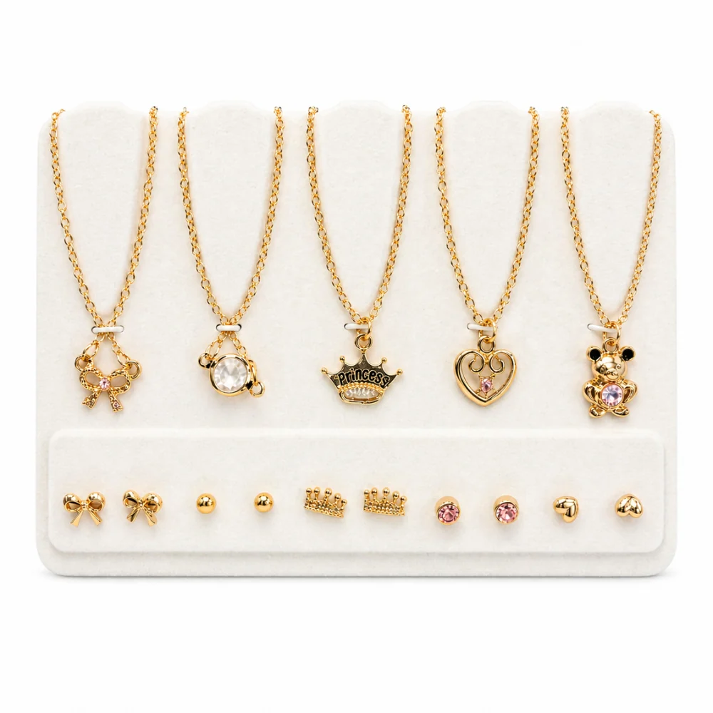 Rampage Set De Collares y Zarcillos 5 Pares