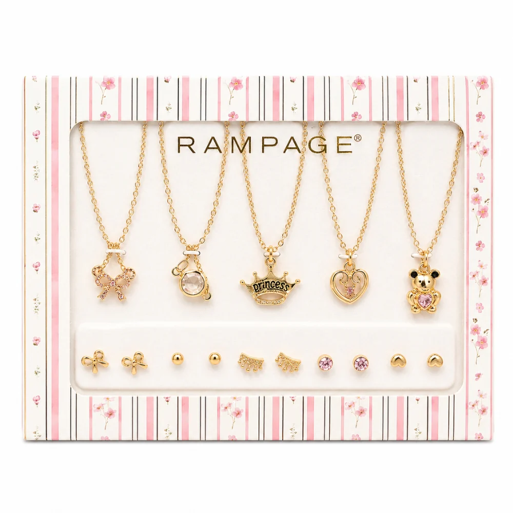Rampage Set De Collares y Zarcillos 5 Pares - Image 3