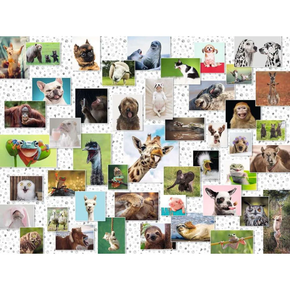 Ravensburger Rompecabezas Funny Animals Collage 1500 Piezas - Image 2