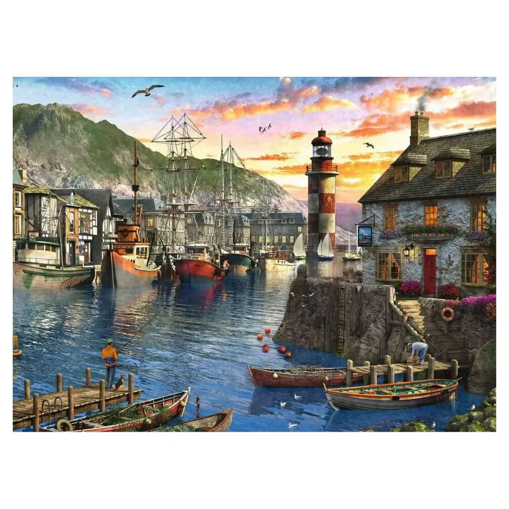 Ravensburger Rompecabezas Sunrise At The Port 500 Pzas - Image 2