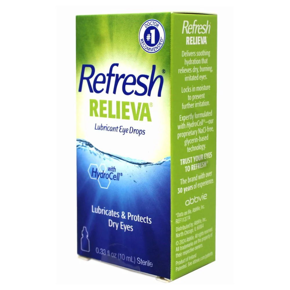 Refresh Relieva Lubricant Eye Drops 10ml - Image 2