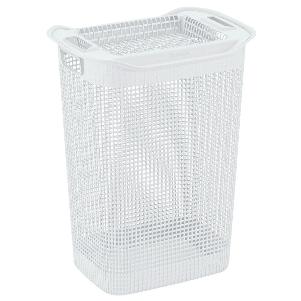Alfa Hogar Rimax Cesta De Ropa Linum Blanca