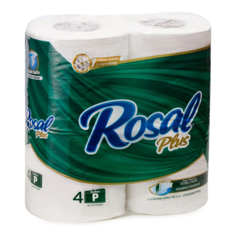 Rosal Plus Papel de Baño 215 hojas 4und P
