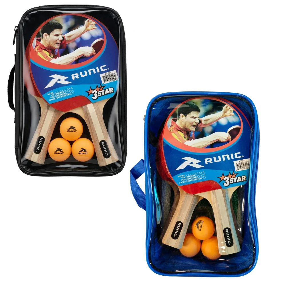 Runic Set Completo De Ping Pong Three Star 4 Jugadores