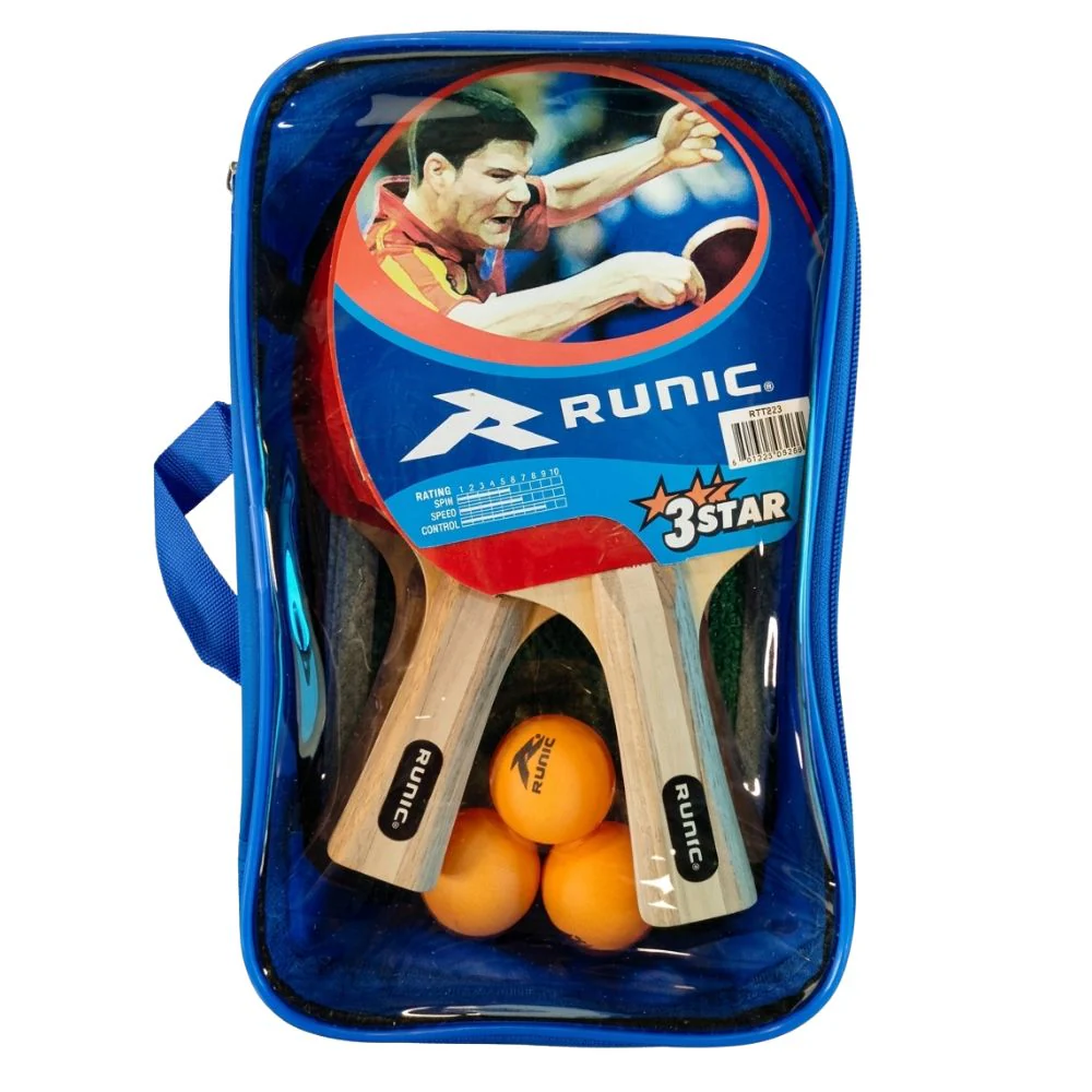 Runic Set Completo De Ping Pong Three Star 4 Jugadores - Image 3