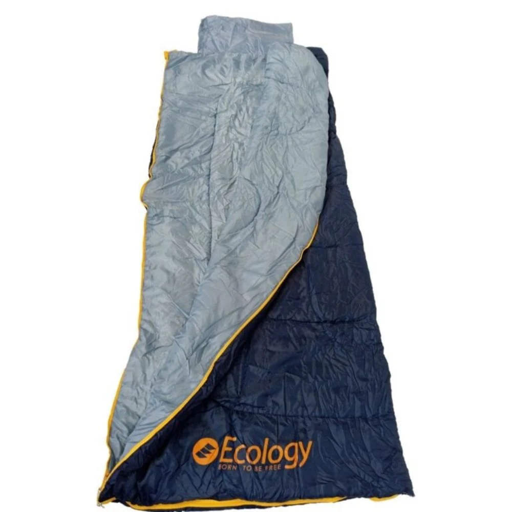 Ecology Saco De Dormir Weekend Individual/Doble Con Almohada Inflable Gris Y Azul - Image 3