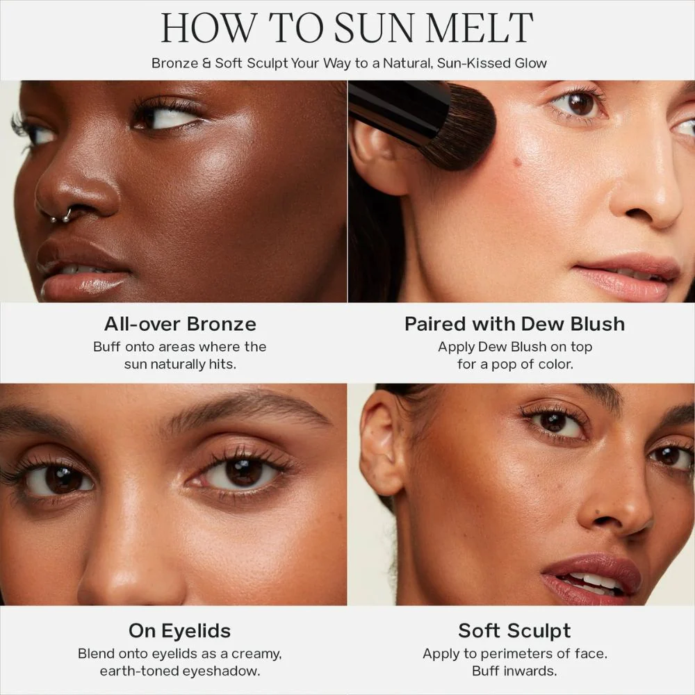 Saie Sun Melt Natural Cream Bronzer Light Bronze 30ml - Image 2