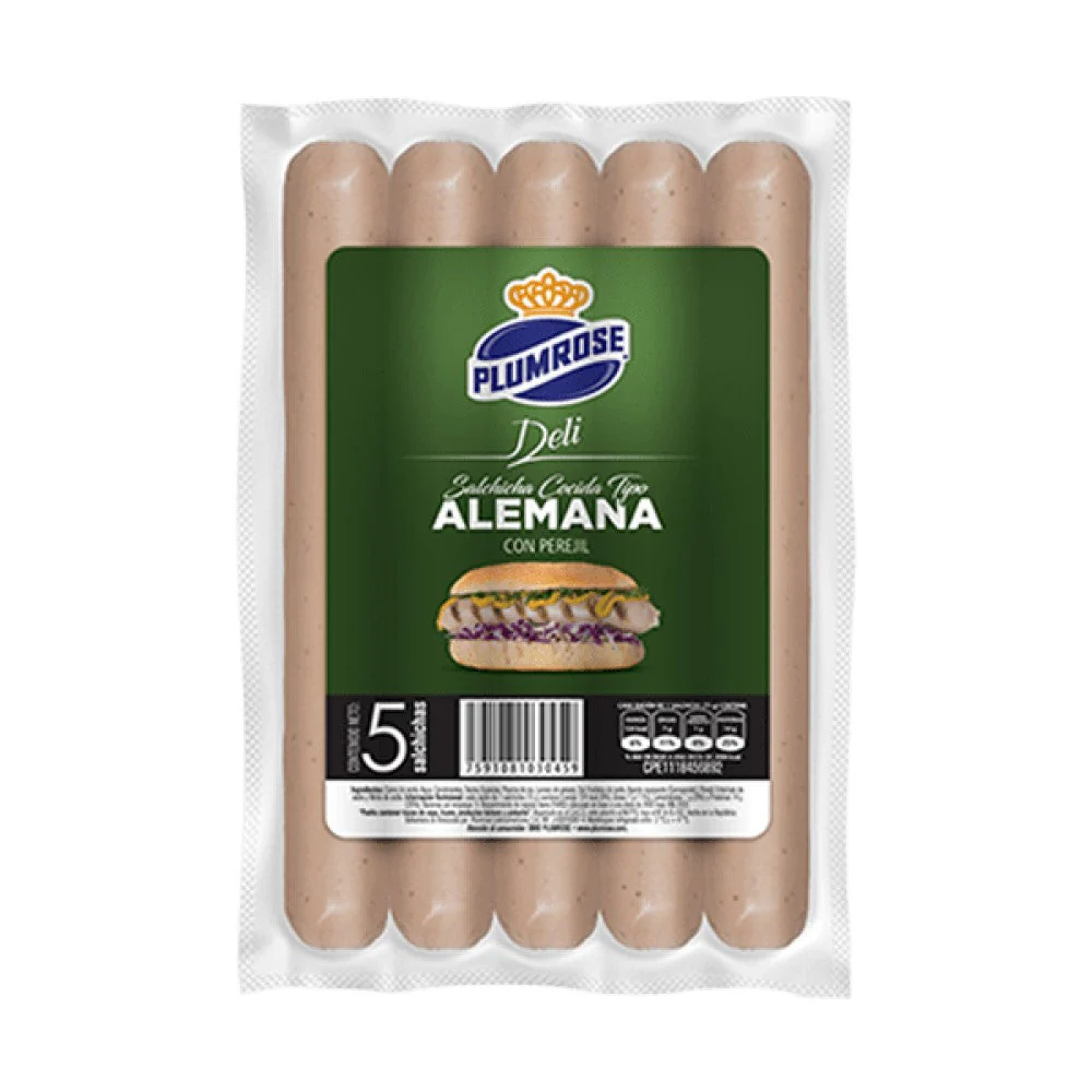 Salchichas Plumrose Deli Alemana 5und