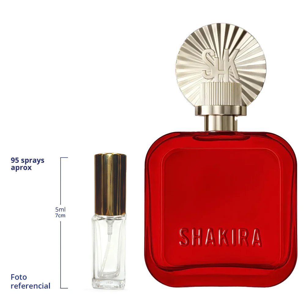 Shakira Rojo Decant Travel Size Eau De Parfum For Woman