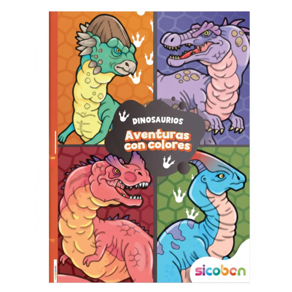Aventuras Con Colores Libro De Actividades Para Niños "Dinosaurios"