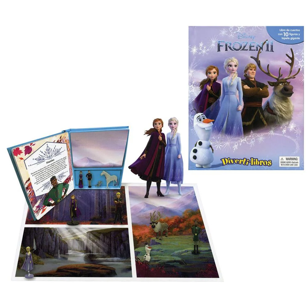 Sicoben Frozen Interactivo Diverti-Libros Cuento con 10 Figuras y Tapete 3+ - Image 3