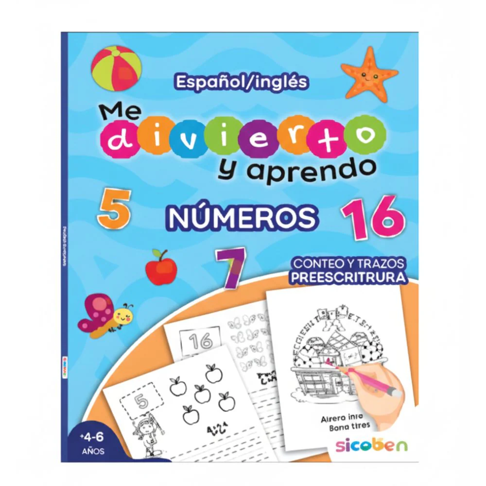 Sicoben Me Divierto Y Aprendo Números 4+