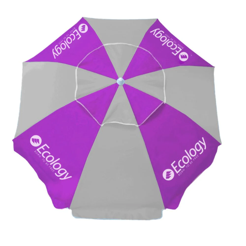 Ecology Sombrilla UV Fibra Max Morado Y Gris - Image 2