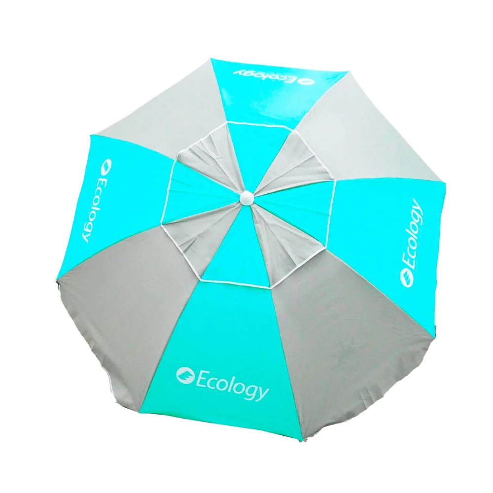 Ecology Sombrilla UV Fibra Max Turquesa Y Gris - Image 2