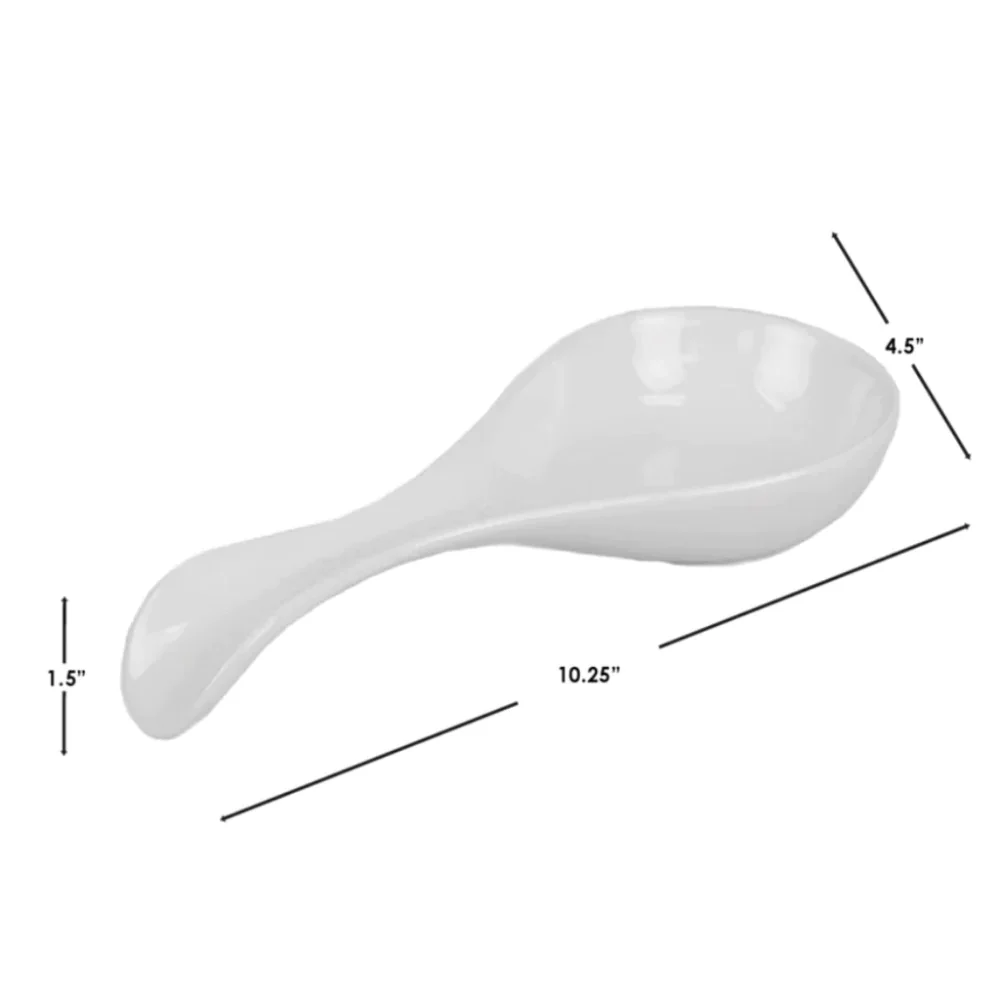 Soporte Para Cuchara Home Basics De Ceramica Blanco SR44262 - Image 3