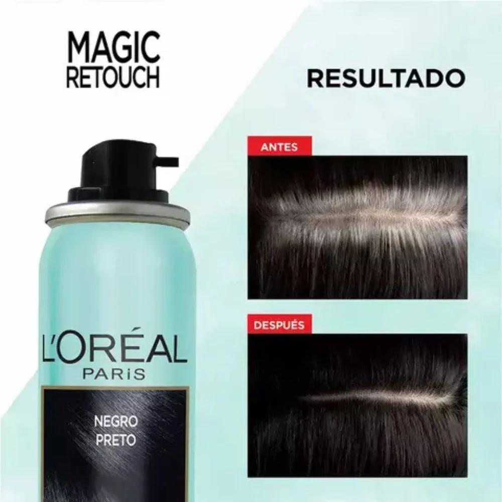 Spray Cubre Canas Loreal Magic Retouch Negro 75 ml - Image 3