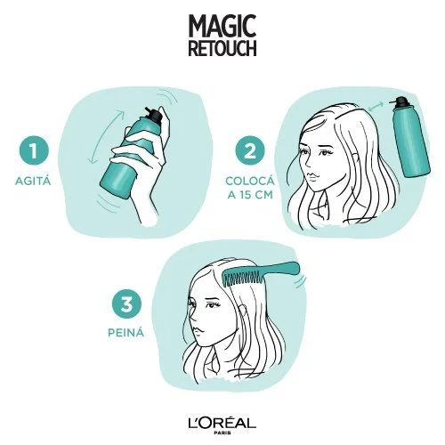 Spray Cubre Canas Loreal Magic Retouch Negro 75 ml - Image 4