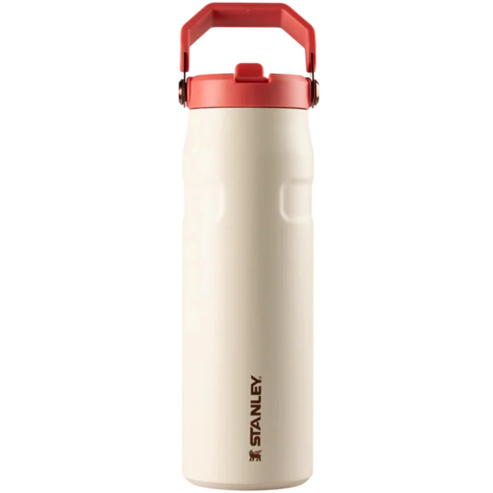 Stanley Termo The Iceflow Flip Straw Lid Reverb Color Crema 24oz