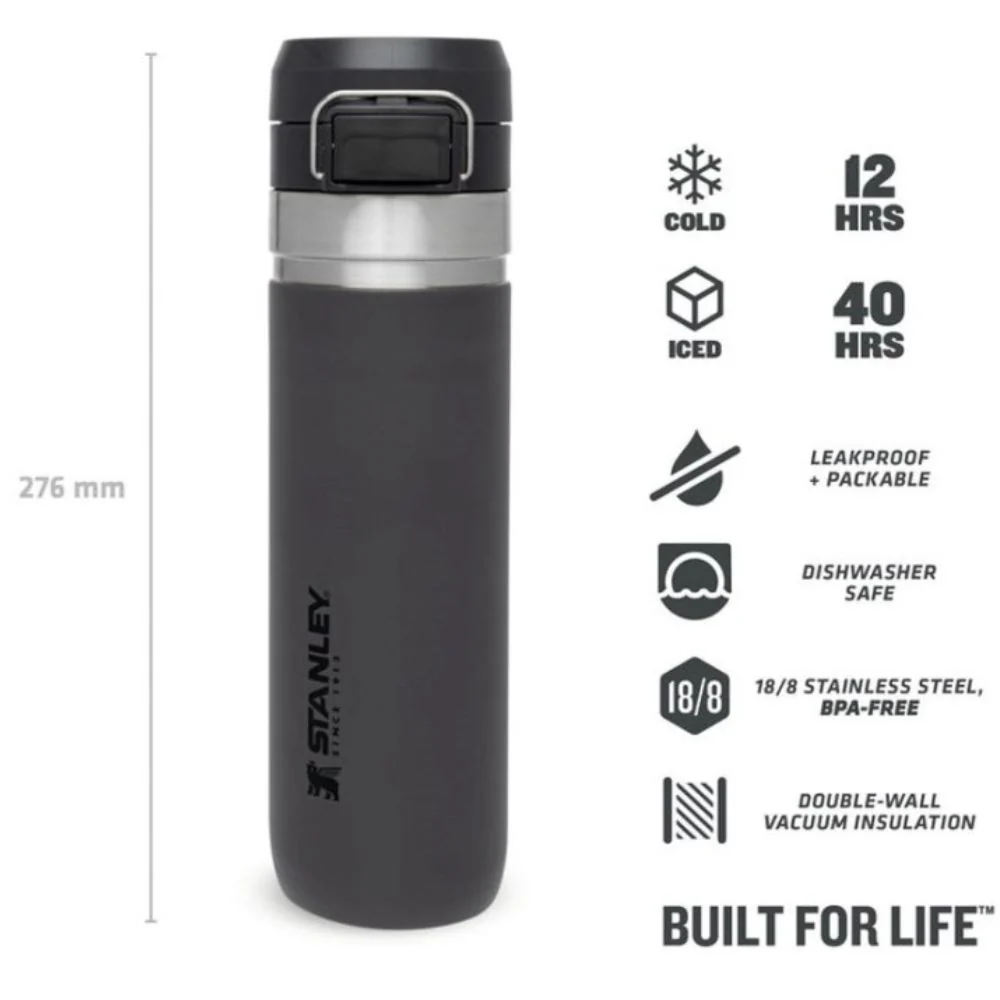 Stanley Termo The Quick-Flip Go Bottle Color Charcoal 24oz - Image 3
