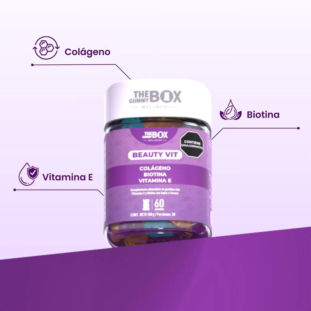 The Gummy Box Gomas De Gelatina Beauty Vit 60Und - Image 2