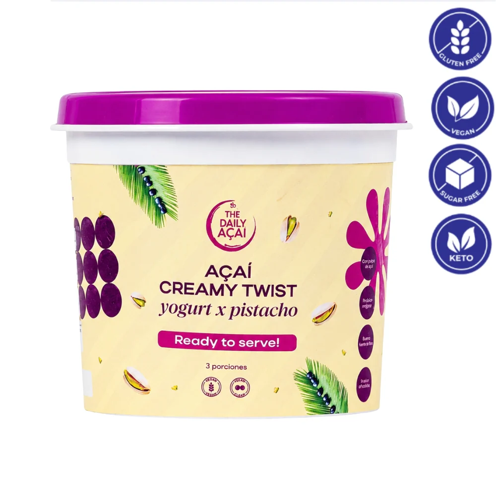 The Daily Acai Helado Creamy Twist Acai y Pistacho 500gr