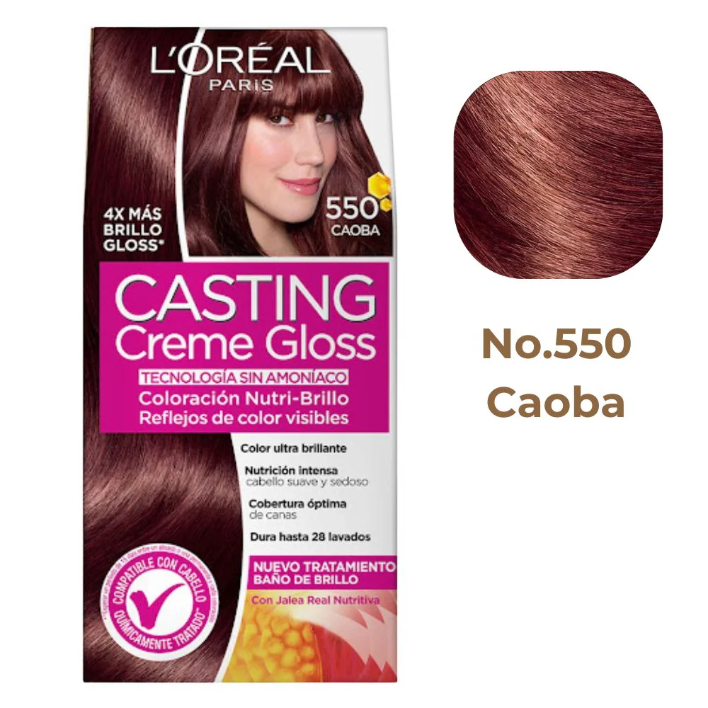 L'oreal Tinte Casting Creme Gloss 550 Caoba Sin Amoníaco