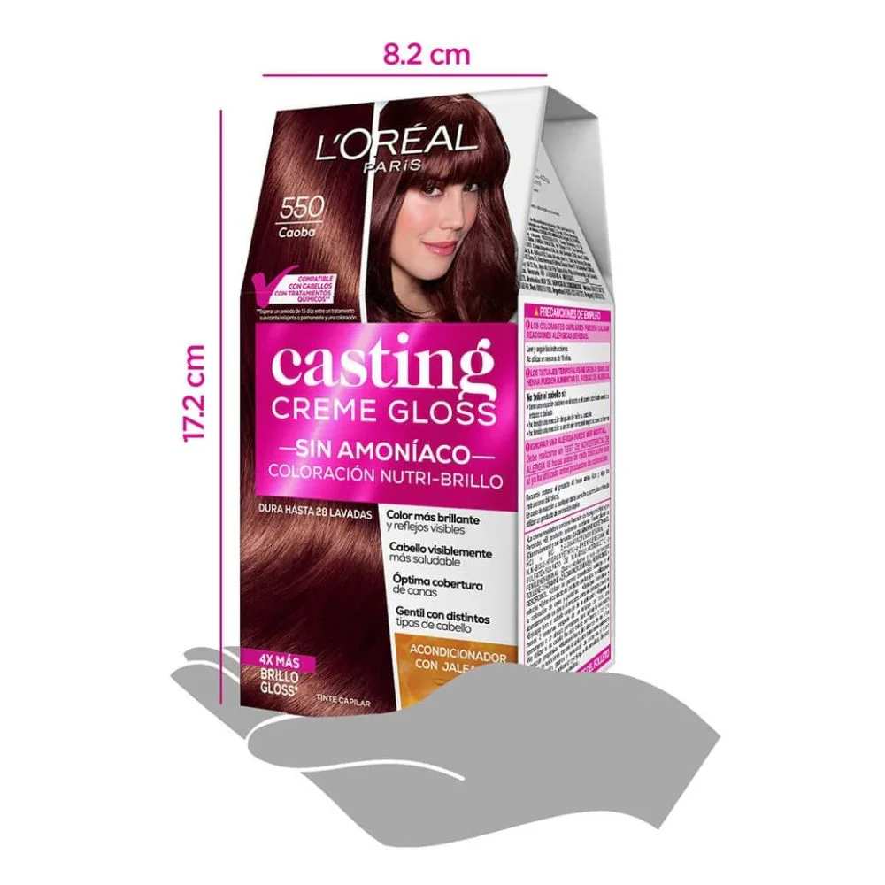 L'oreal Tinte Casting Creme Gloss 550 Caoba Sin Amoníaco - Image 6
