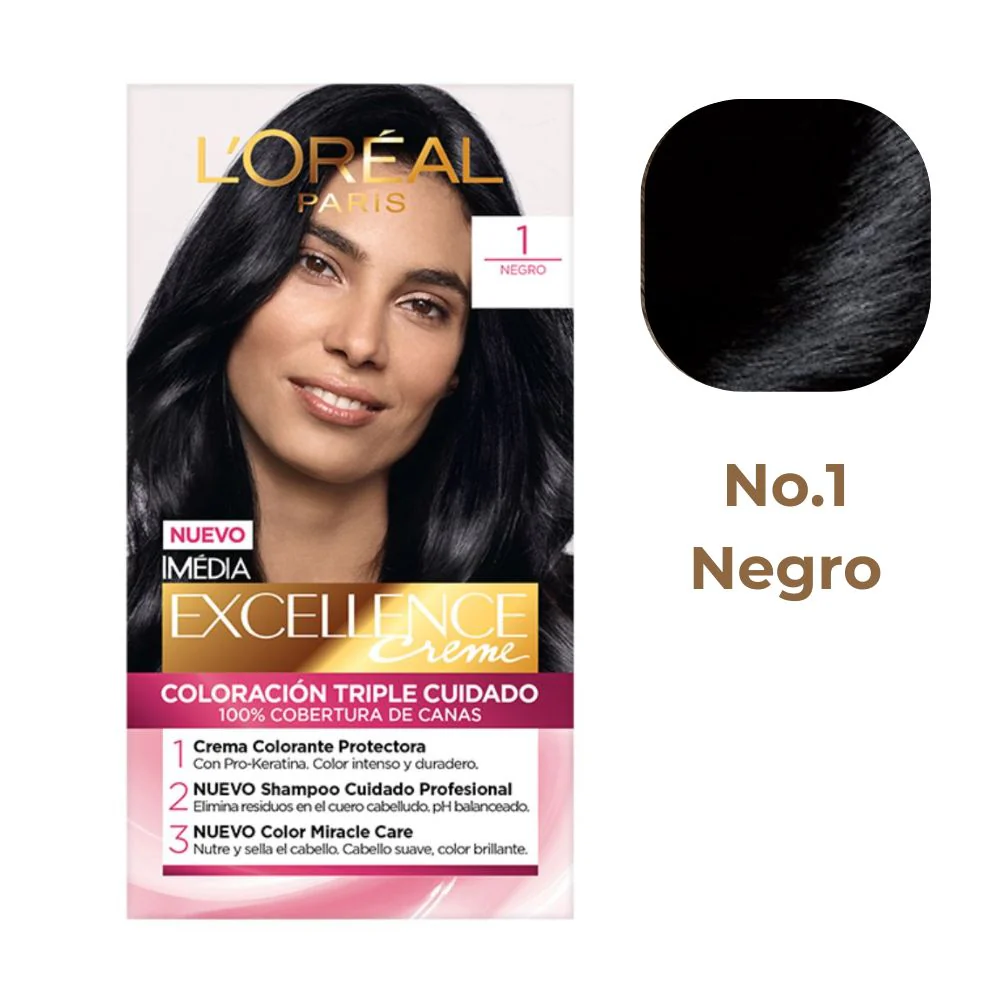 L'Oreal Tinte Excellence Creme 1 Negro
