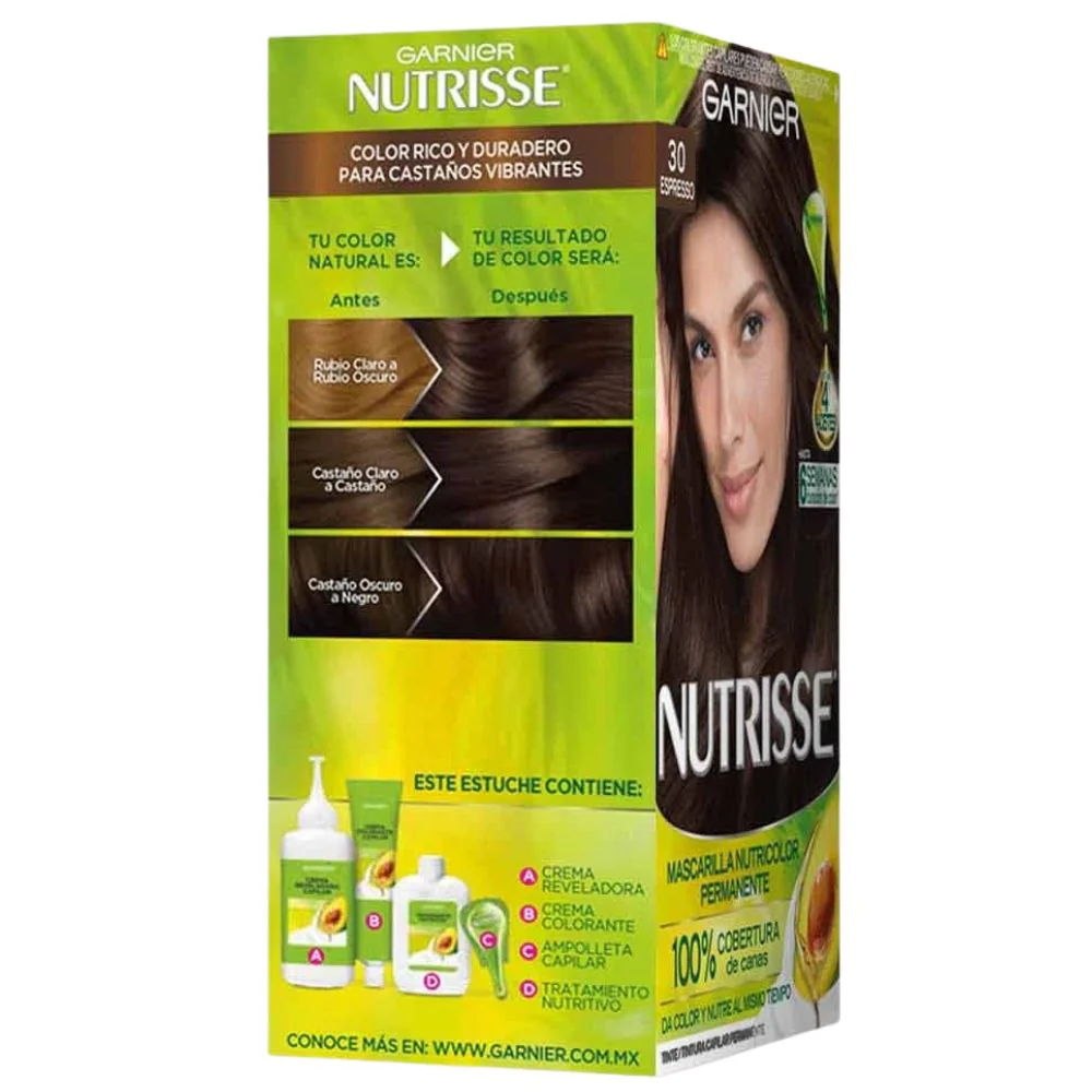 Garnier Tinte Nutrisse 30 Espresso - Castaño Oscuro - Image 2