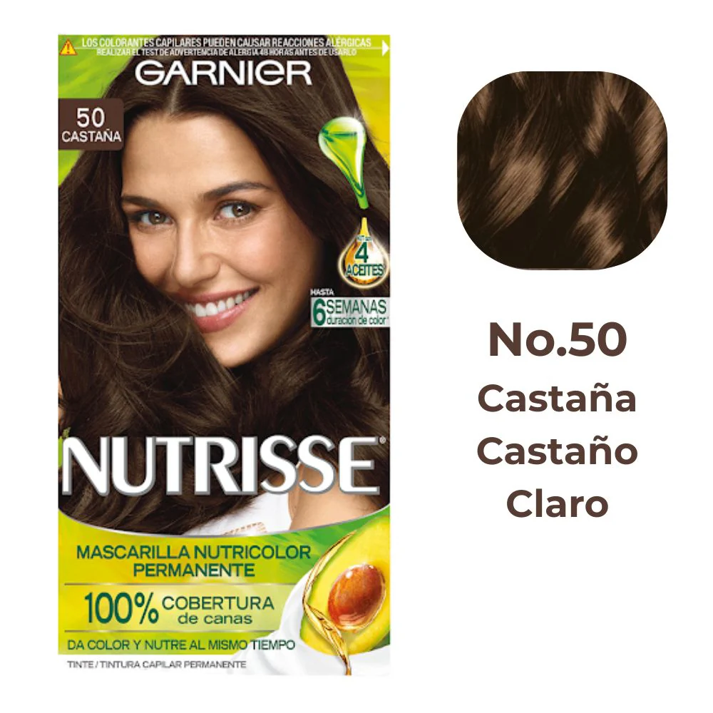 Garnier Tinte Nutrisse 50 Castaña - Castaño Claro