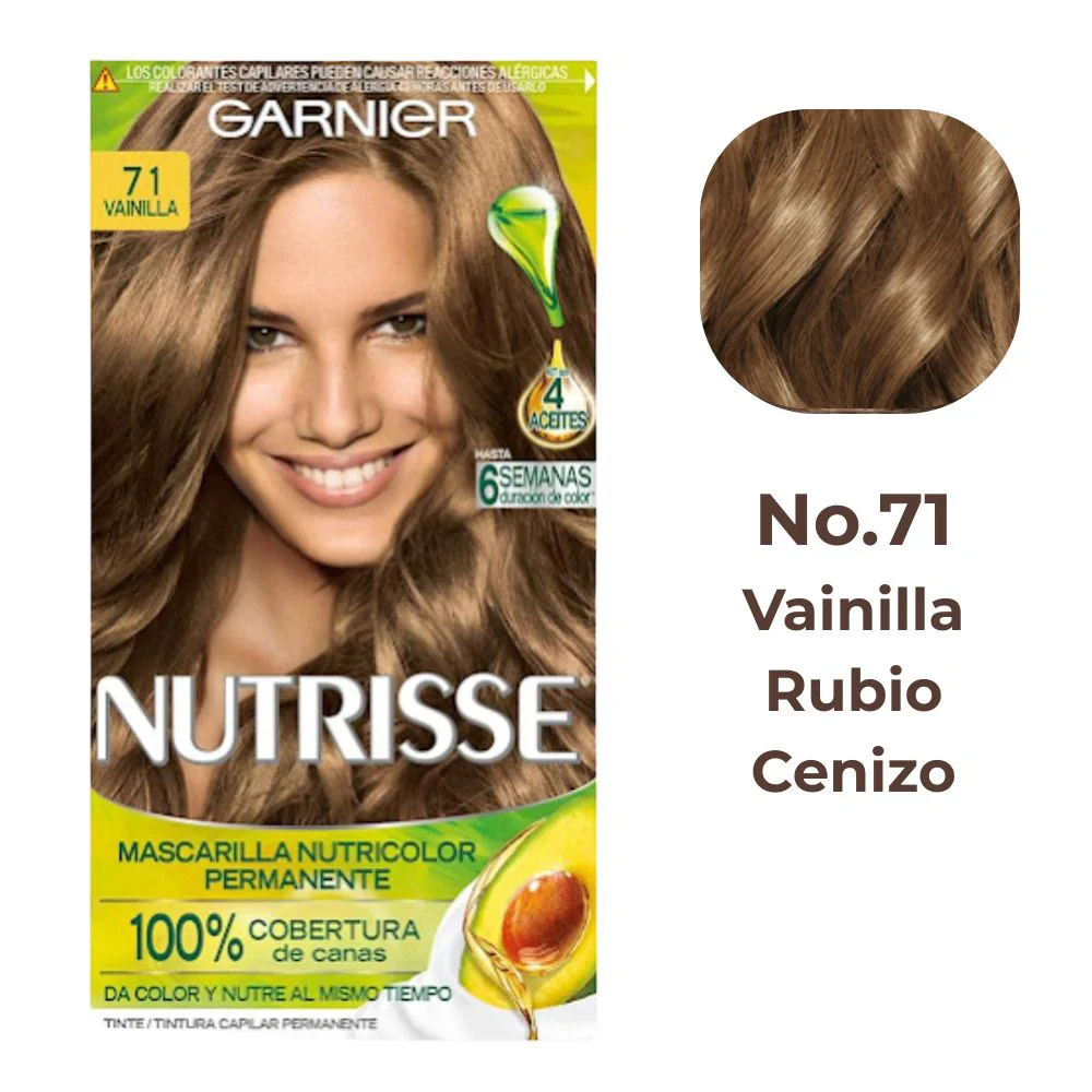 Garnier Tinte Nutrisse 71 Vainilla - Rubio Cenizo