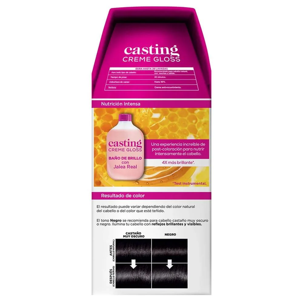 L'oreal Tinte Casting Creme Gloss 200 Negro Sin Amoniaco - Image 3