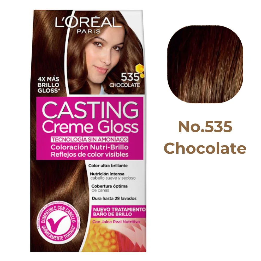 L'oreal Tinte Casting Creme Gloss 535 Chocolate Sin Amoniaco