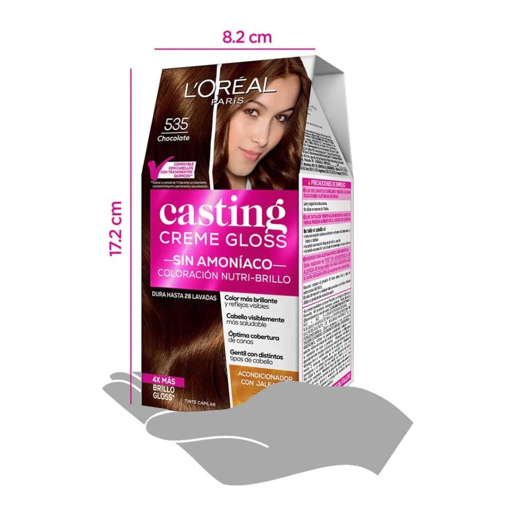 L'oreal Tinte Casting Creme Gloss 535 Chocolate Sin Amoniaco - Image 6