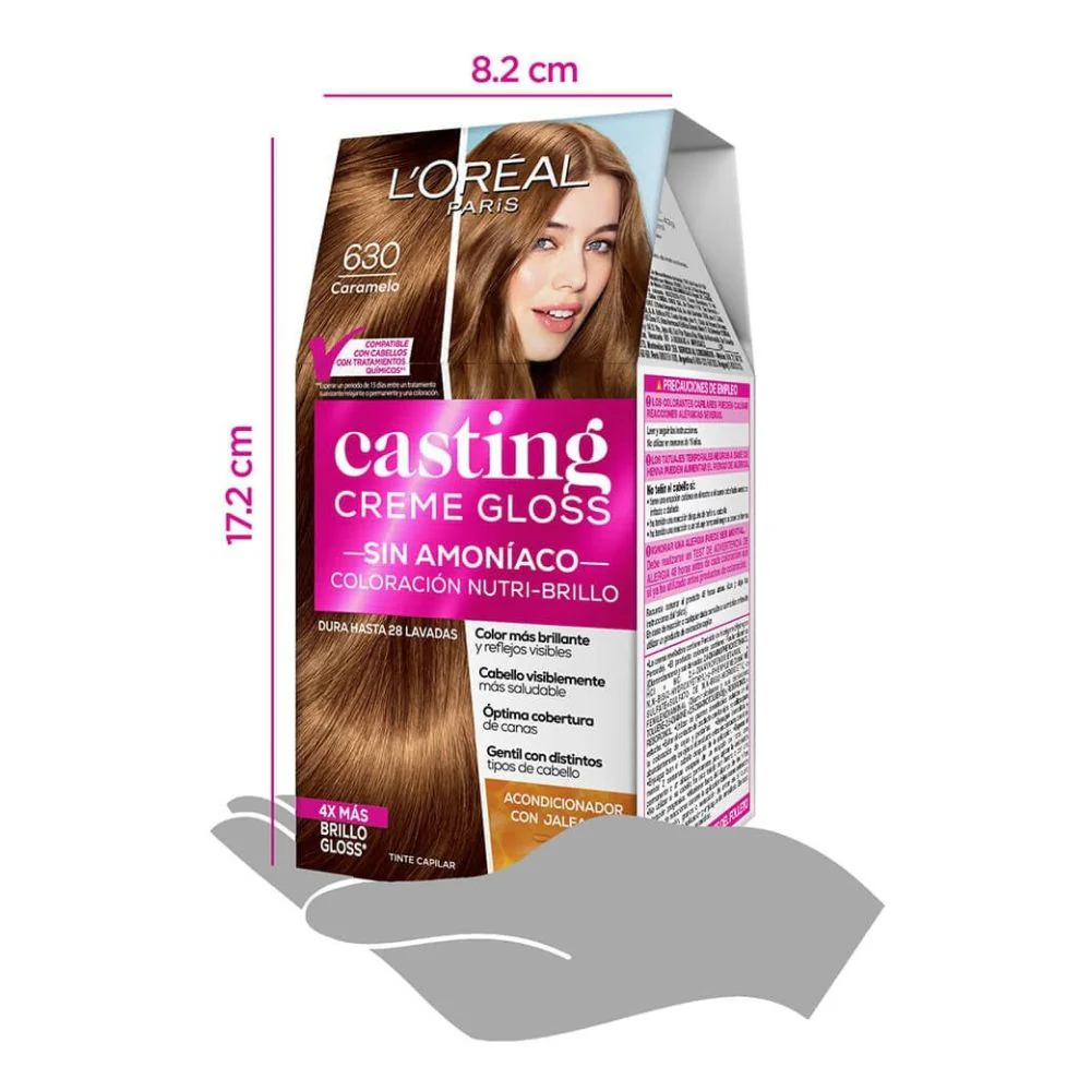 L'oreal Tinte Casting Creme Gloss 630 Caramelo Sin AmonÍaco - Image 6