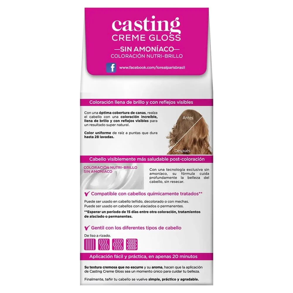 L'oreal Tinte Casting Creme Gloss 700 Rubio Natural Sin Amoniaco - Image 4