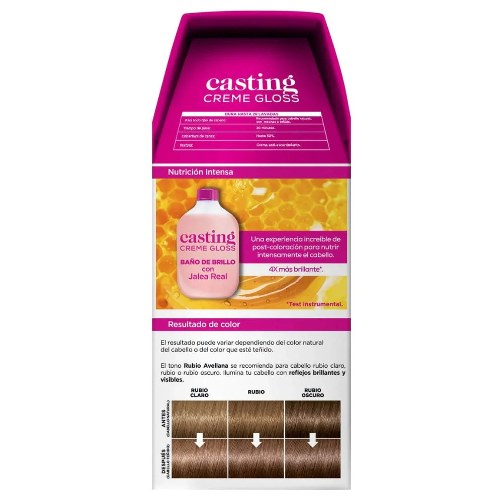 L'oreal Tinte Casting Creme Gloss 713 Rubio Avellana Sin Amoníaco - Image 3